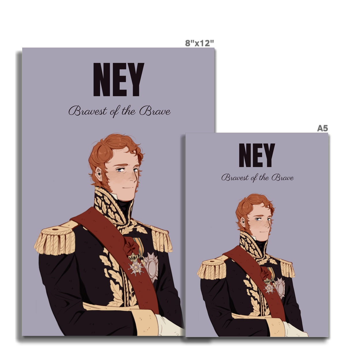 Marshal Ney Manga Style Art Print - Napoleonic Impressions