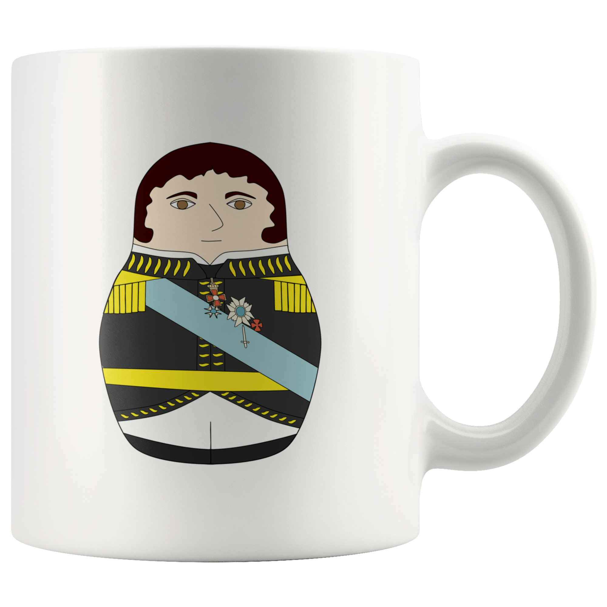 Charles John of Sweden (Marshal Bernadotte) Matryoshka Mug - Napoleonic Impressions