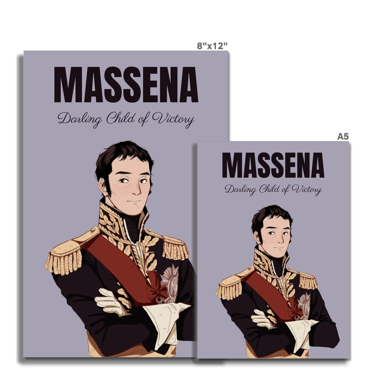 Marshal Massena Manga Style Art Print - Napoleonic Impressions