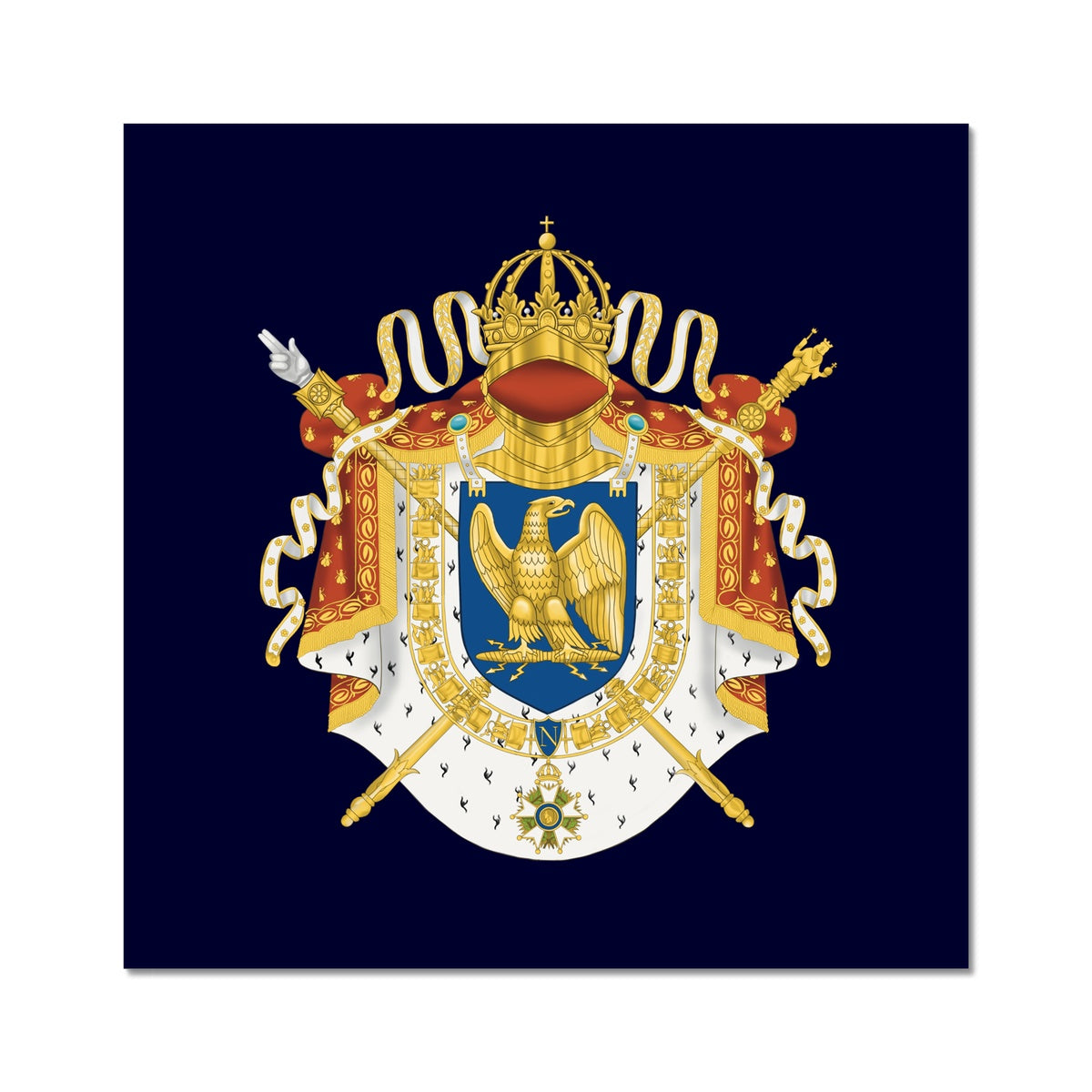 Napoleon Coat Of Arms Art Print Napoleonic Impressions