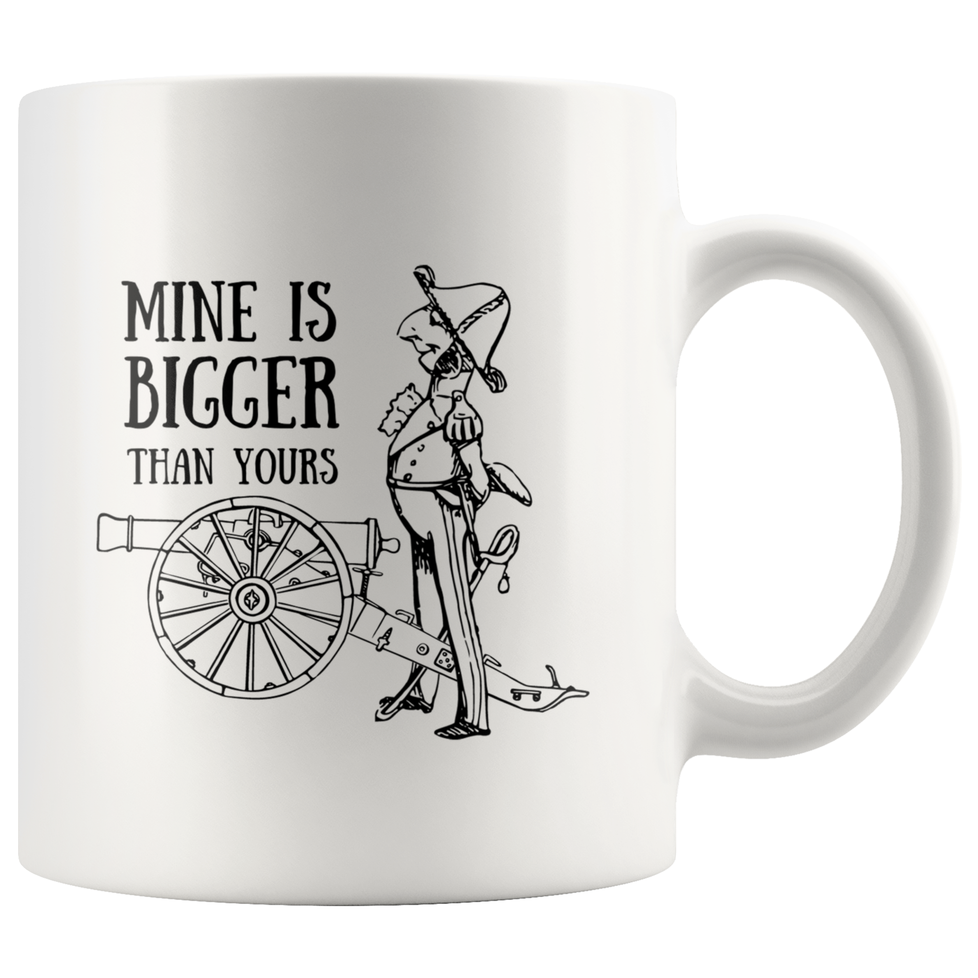 'Mine is Bigger than Yours' Funny History Mug - Napoleonic Impressions