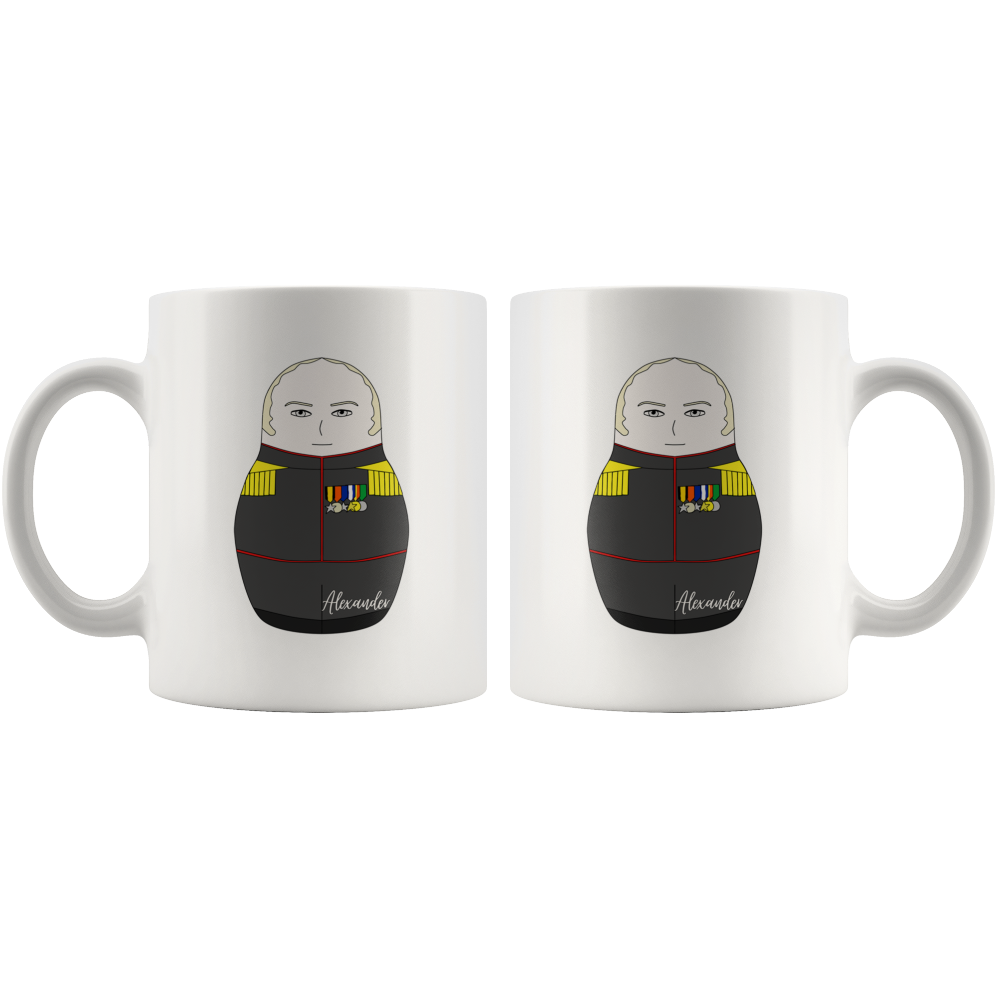 Tsar Alexander I of Russia Matryoshka Mug - Napoleonic Impressions