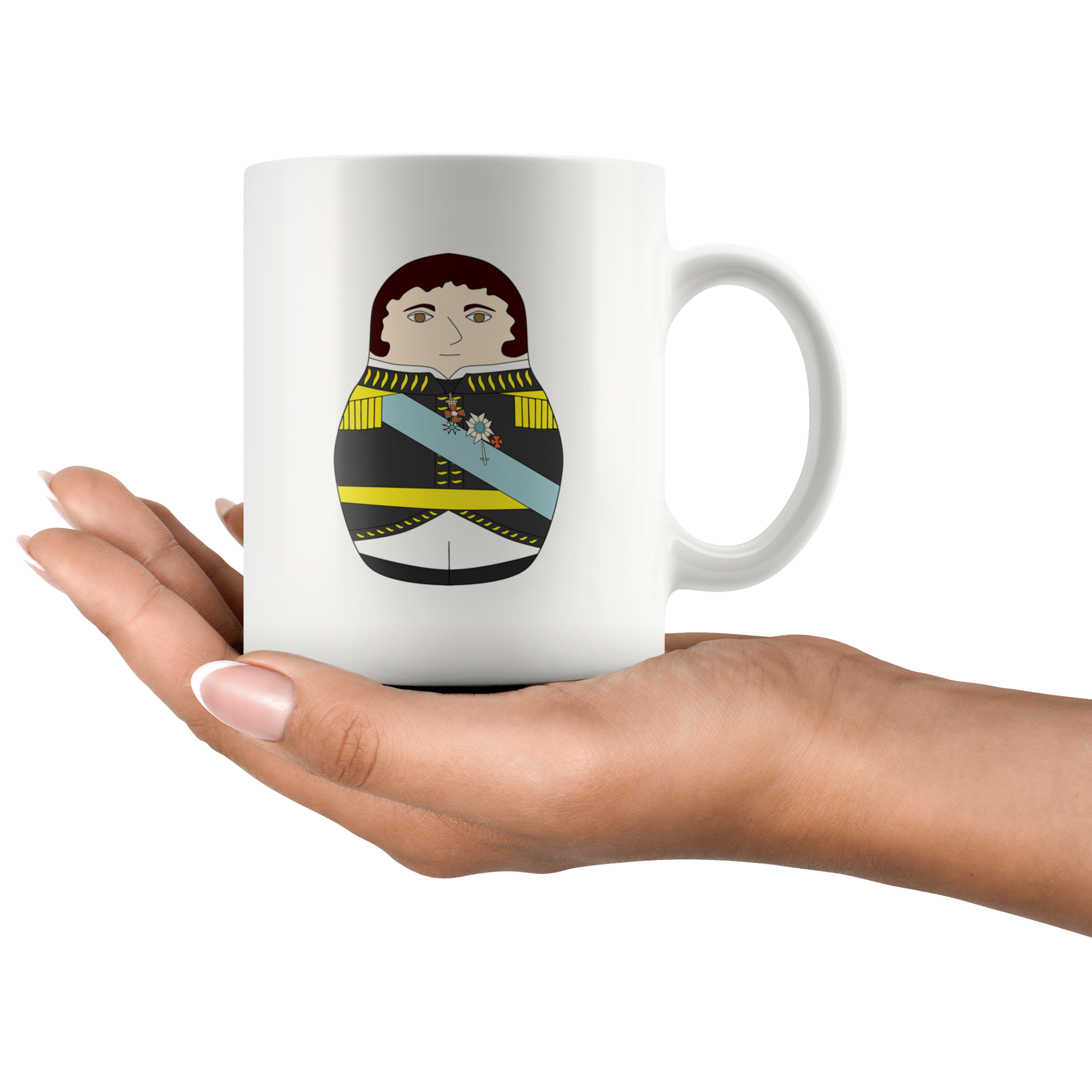 Charles John of Sweden (Marshal Bernadotte) Matryoshka Mug - Napoleonic Impressions
