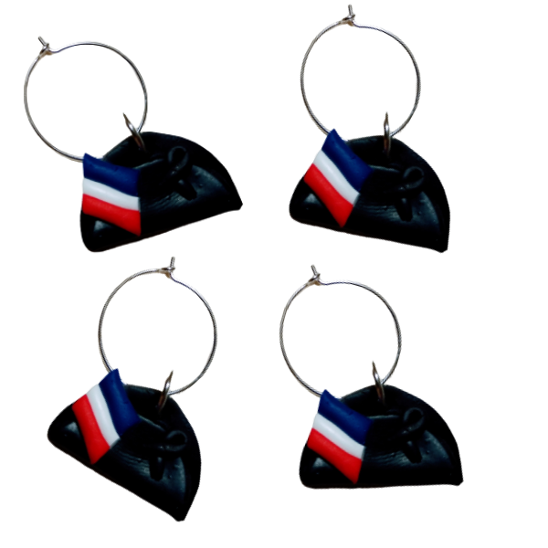 Polymer Clay Wine Glass Charms