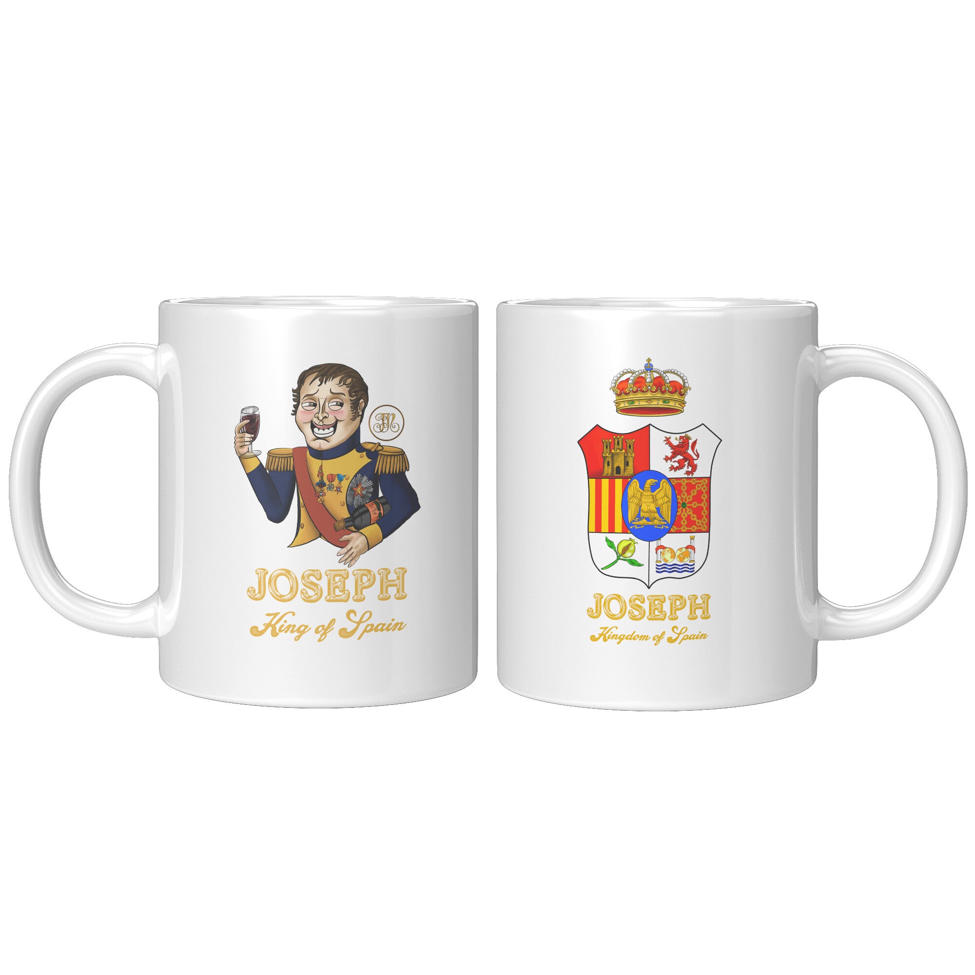 Joseph Bonaparte King of Spain Cartoon Mug