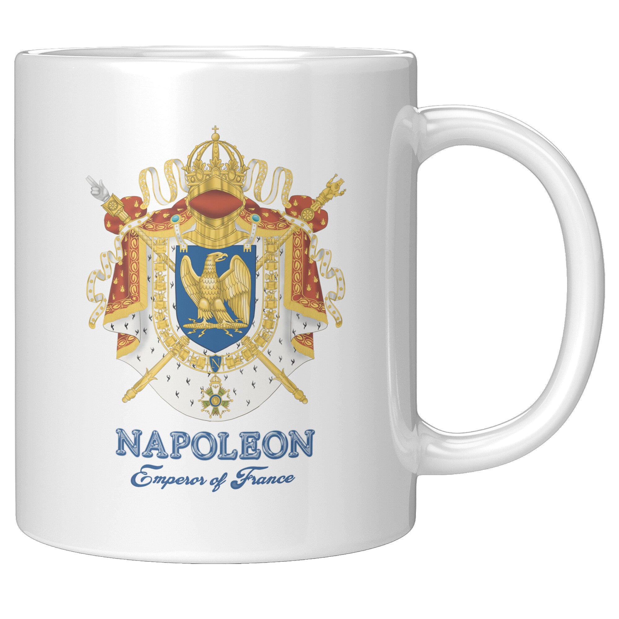 Napoleon Cartoon & Coat of Arms Mug