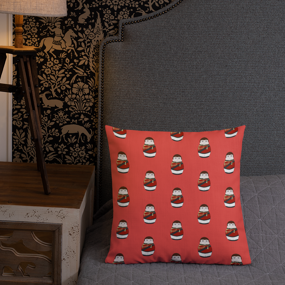 Duke of Wellington Matryoshka Pattern Sofa Cushion - Napoleonic Impressions