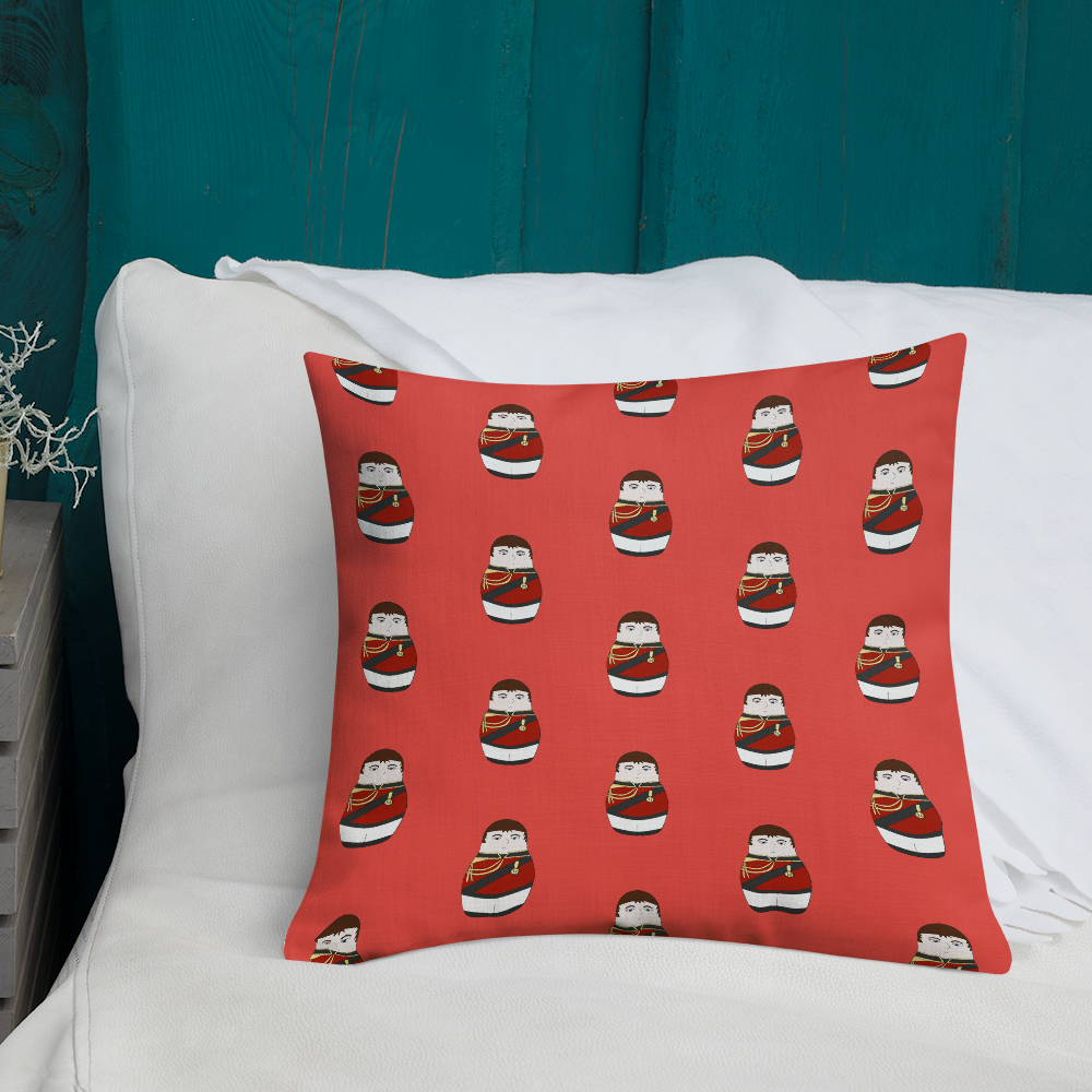 Duke of Wellington Matryoshka Pattern Sofa Cushion - Napoleonic Impressions