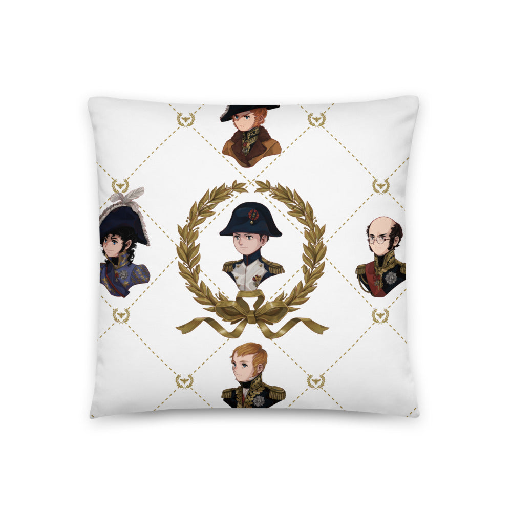 Napoleon & Co. Chibi Manga Cushion (White) - Napoleonic Impressions