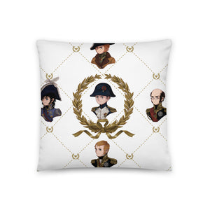 Napoleon & Co. Chibi Manga Cushion (White) - Napoleonic Impressions