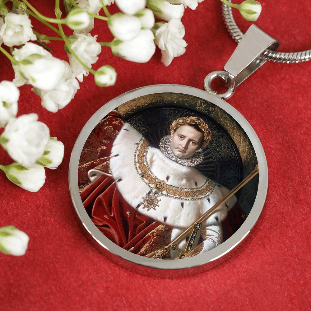 Napoleon I on his Imperial Throne Circle Pendant - Napoleonic Impressions