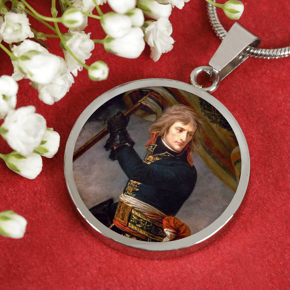 Bonaparte at the Bridge of Arcole Circle Pendant - Napoleonic Impressions