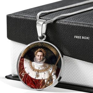 Napoleon I on his Imperial Throne Circle Pendant - Napoleonic Impressions