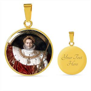 Napoleon I on his Imperial Throne Circle Pendant - Napoleonic Impressions