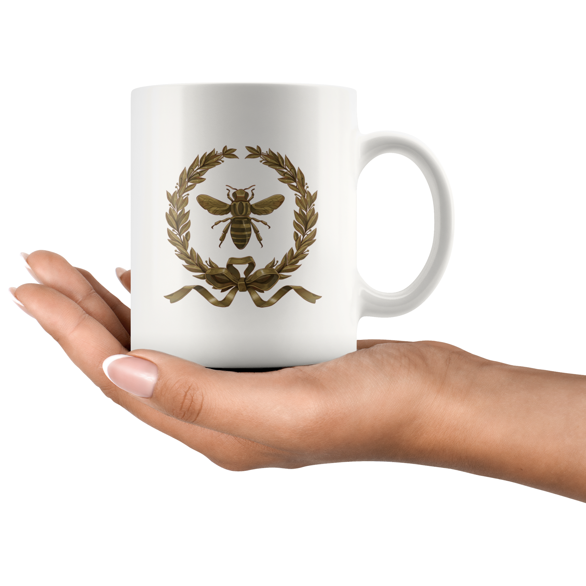 Napoleon Bee Wreath Mug - Napoleonic Impressions