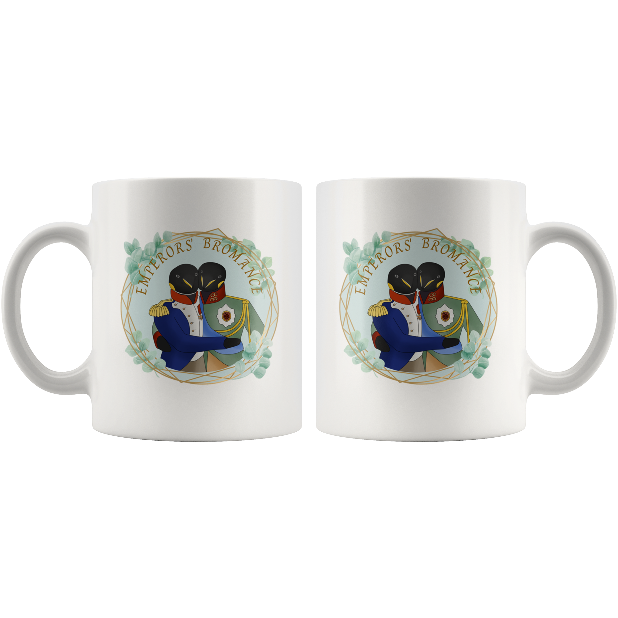 Emperor Penguin Napoleon/Alexander Bromance Mug - Napoleonic Impressions