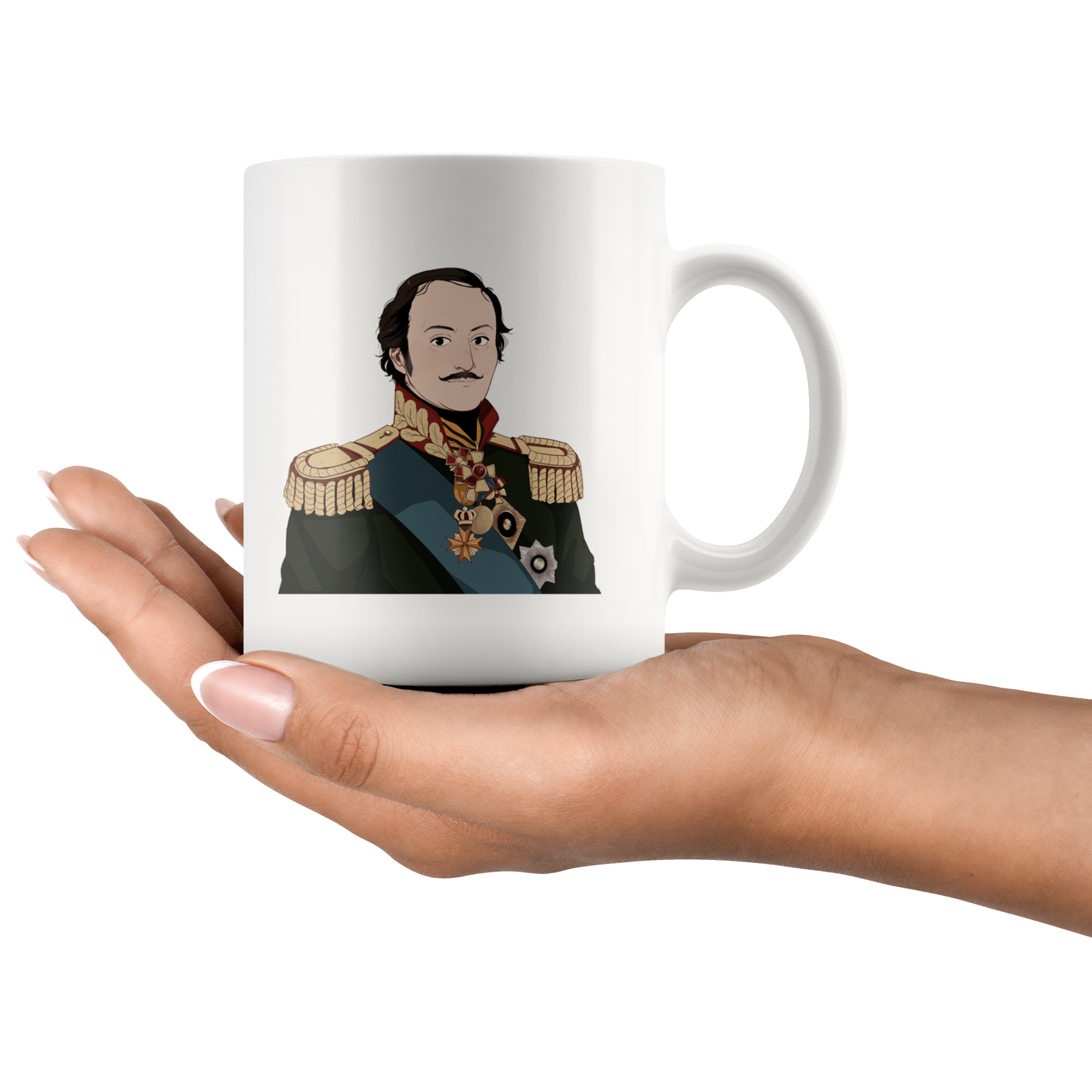 Matvei Platov Manga Style Mug - Napoleonic Impressions