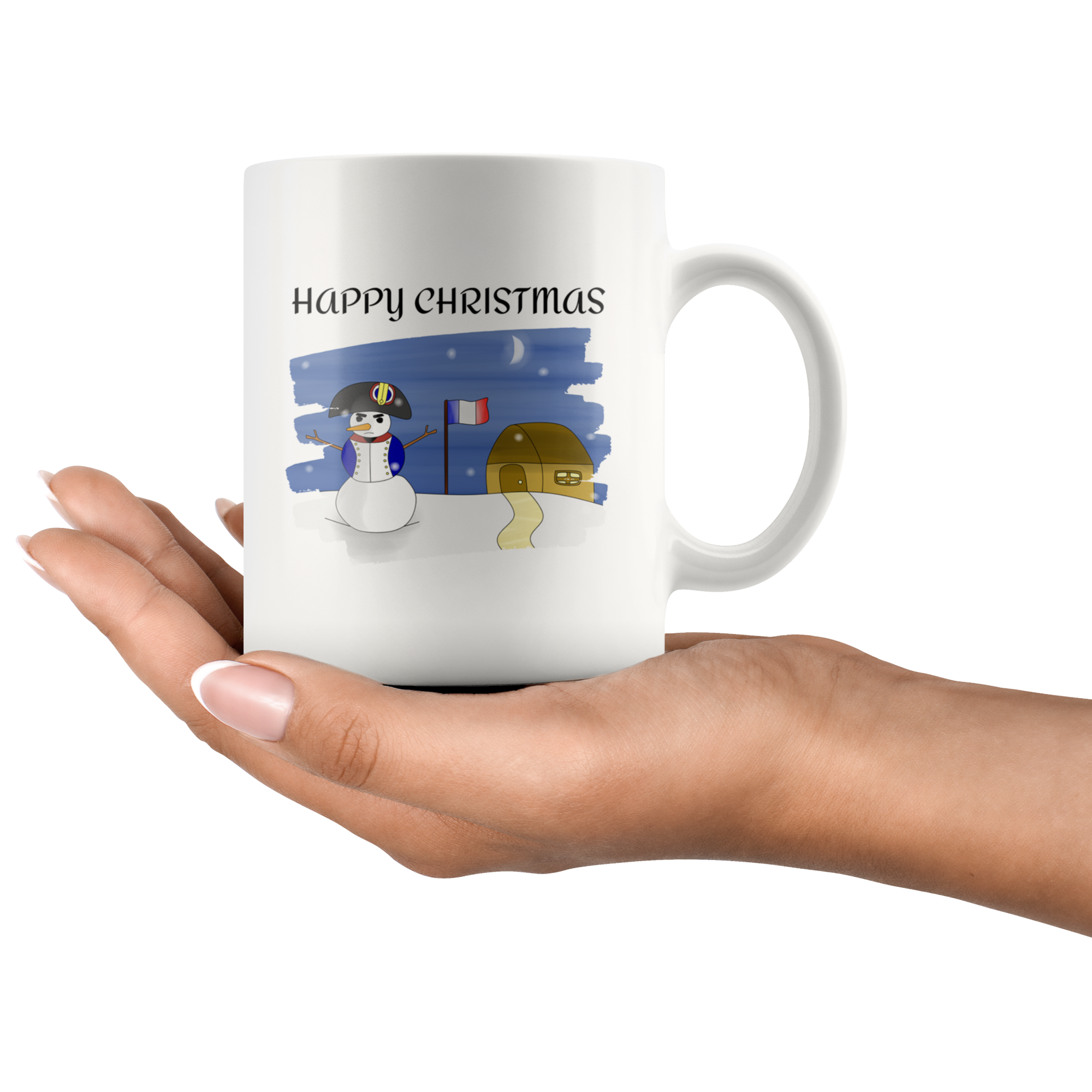 Napoleon Snowman Christmas Mug - Napoleonic Impressions