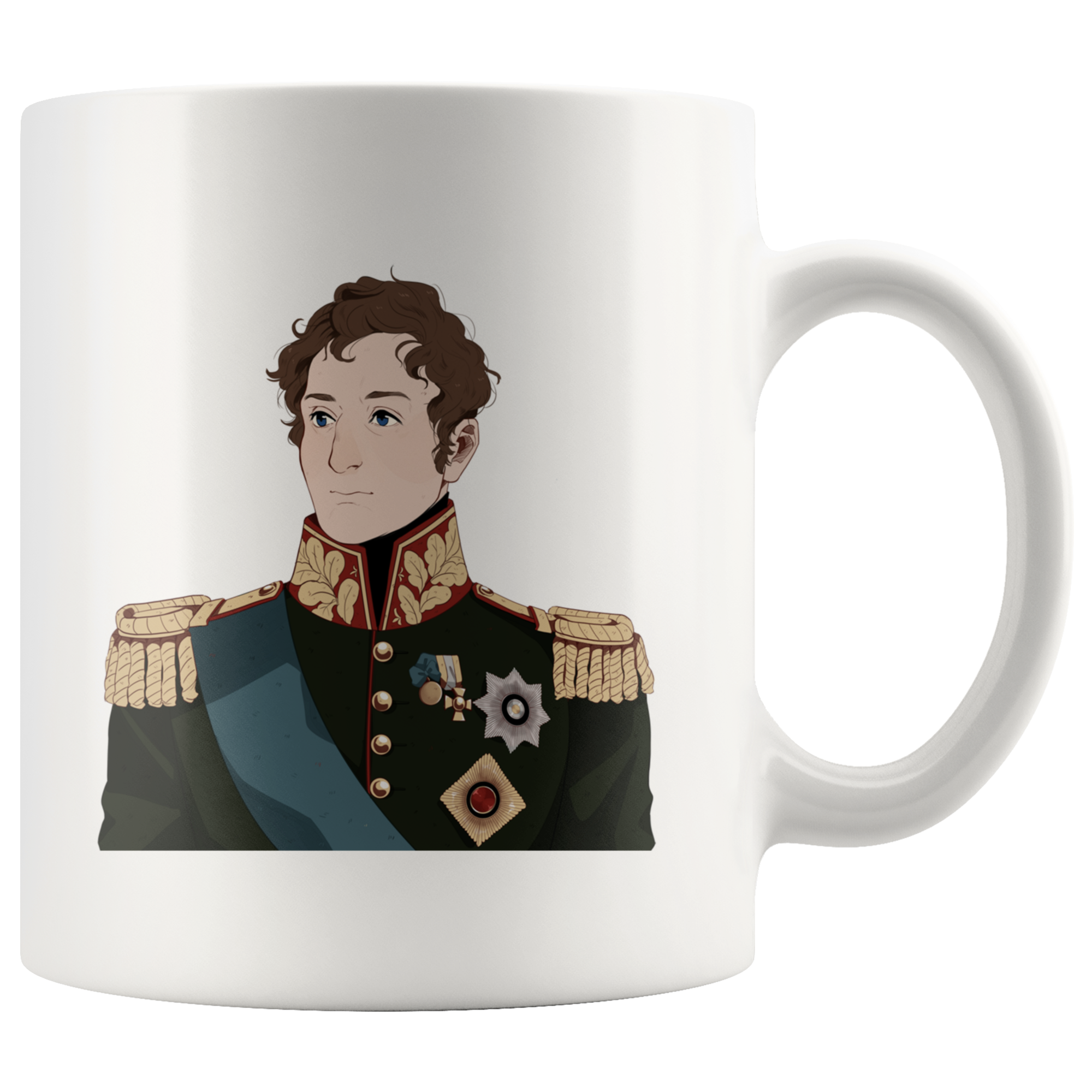 Mikhail Miloradovich Manga Style Mug - Napoleonic Impressions