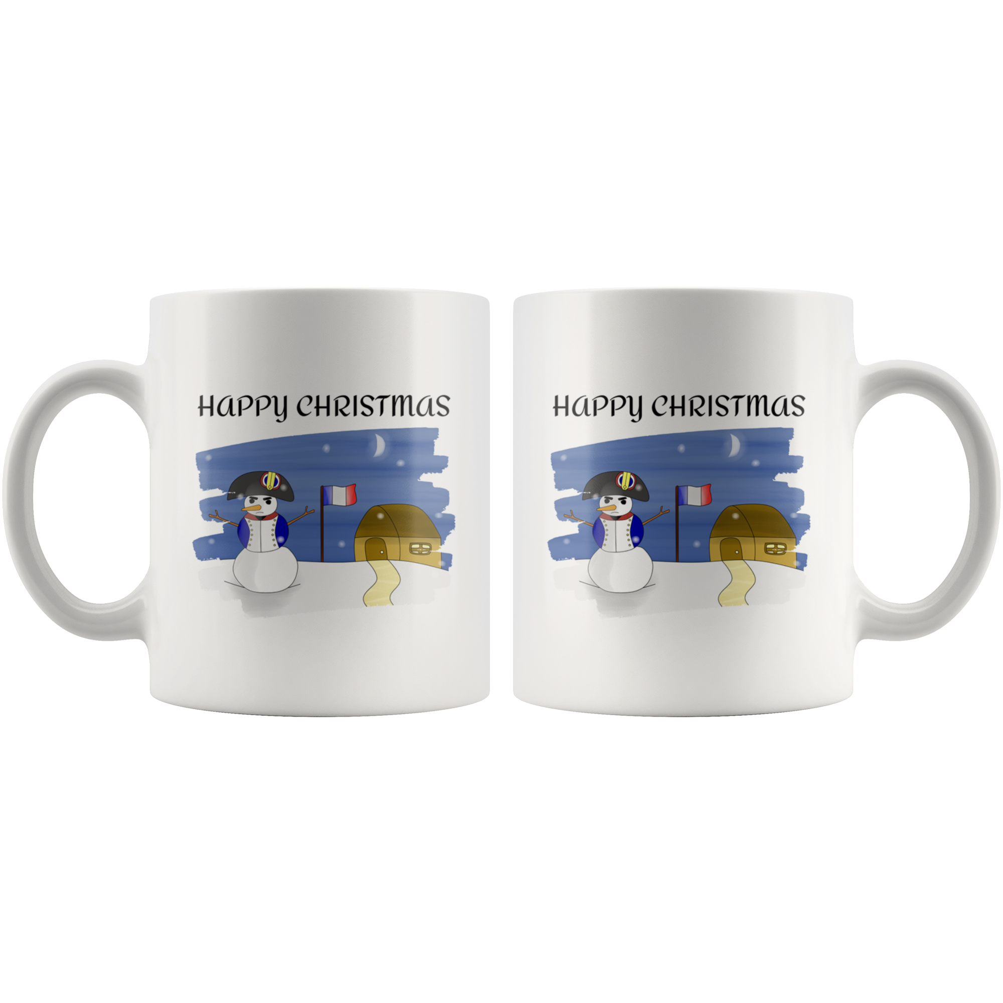 Napoleon Snowman Christmas Mug - Napoleonic Impressions