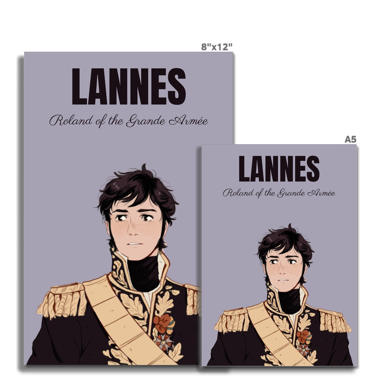 Marshal Lannes Manga Style Art Print - Napoleonic Impressions
