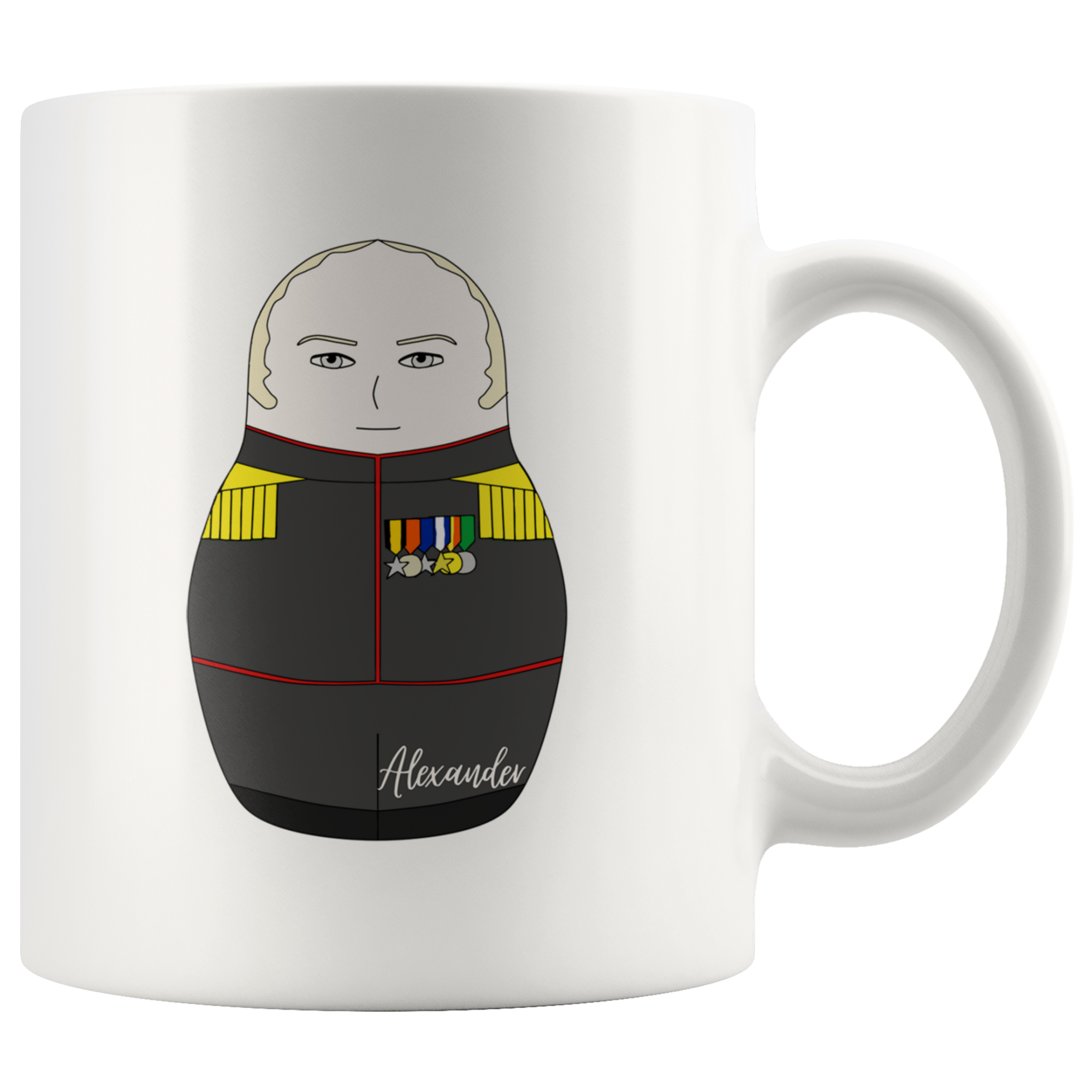 Tsar Alexander I of Russia Matryoshka Mug - Napoleonic Impressions