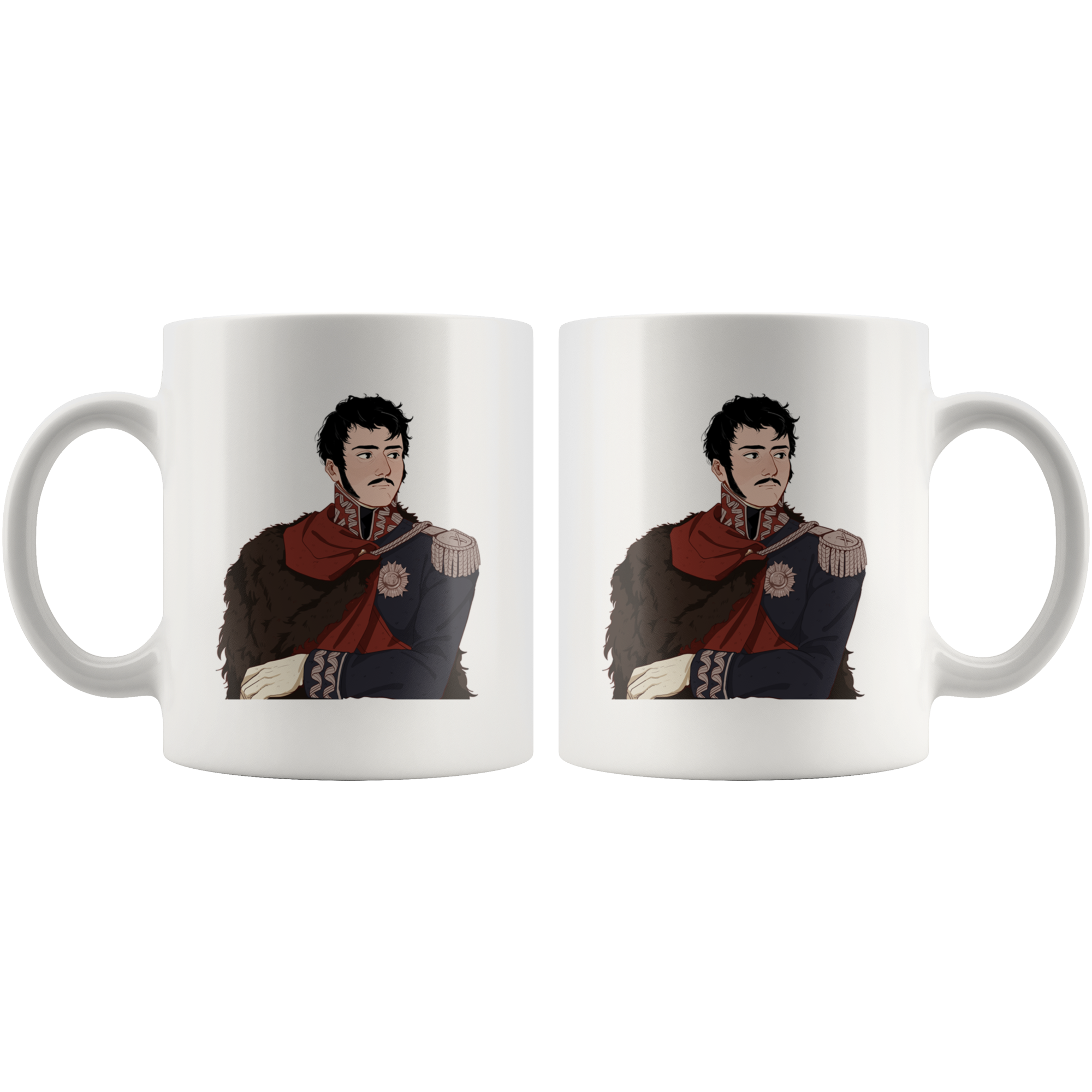 Marshal Poniatowski Manga Style Mug - Napoleonic Impressions