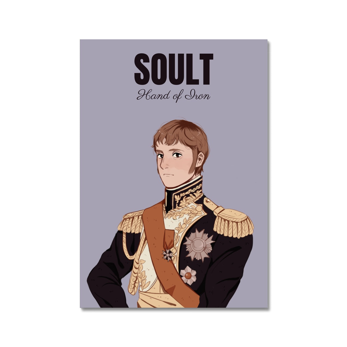 Marshal Soult Manga Style Art Print - Napoleonic Impressions