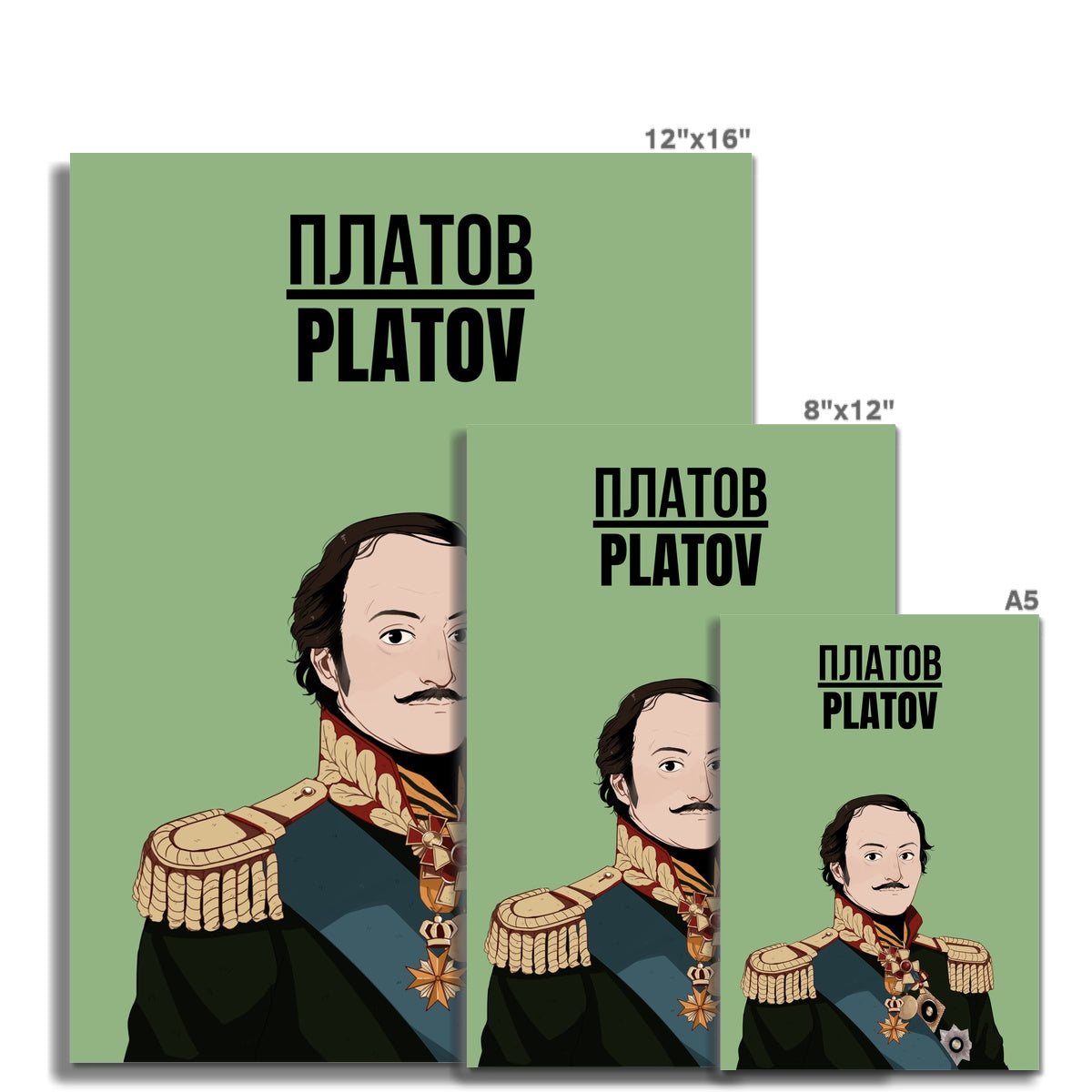 Matvei Platov Manga Fine Art Print - Napoleonic Impressions