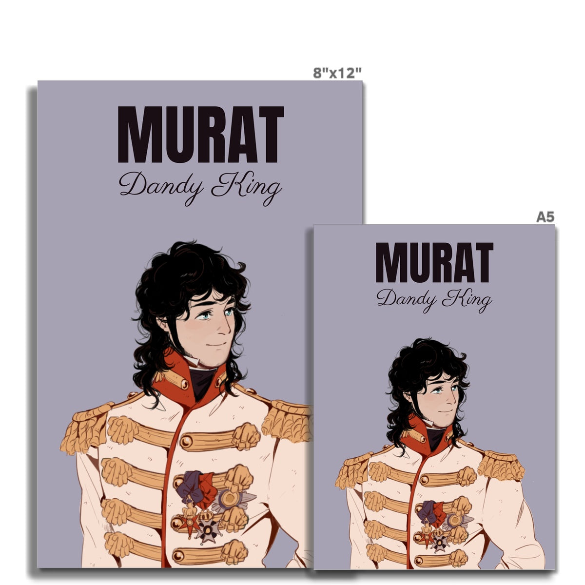 Marshal Murat Manga Style Art Print - Napoleonic Impressions