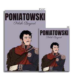 Marshal Poniatowski Manga Style Art Print - Napoleonic Impressions