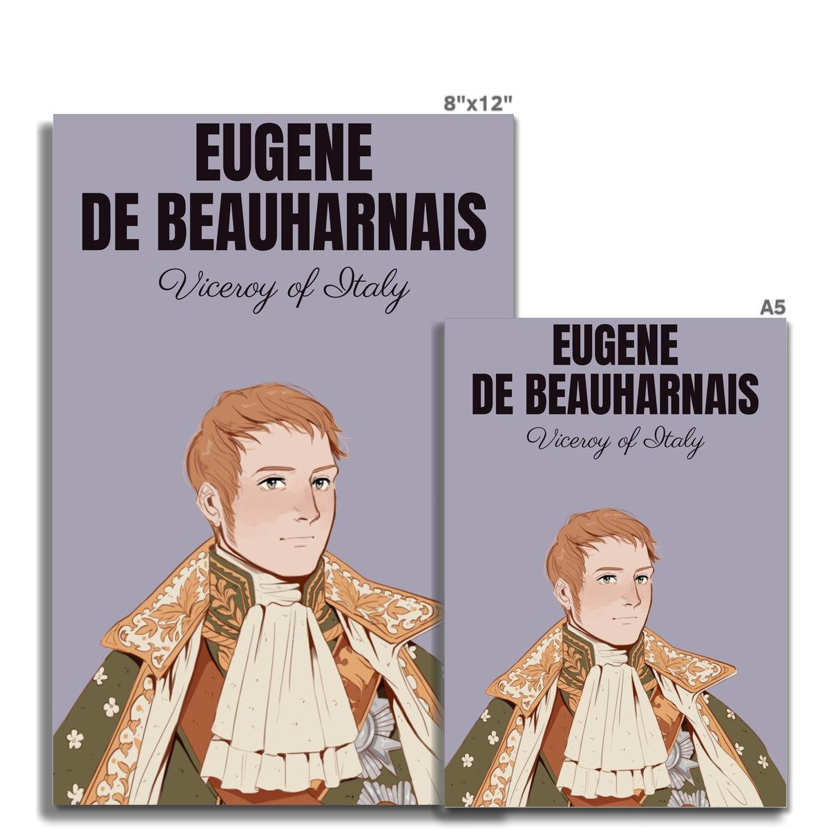 Eugene de Beauharnais Manga Style Art Print - Napoleonic Impressions