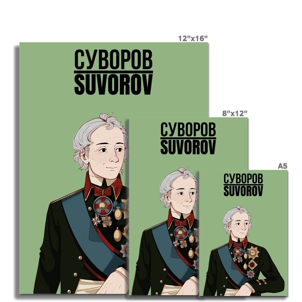 Alexander Suvorov Manga Art Print - Napoleonic Impressions