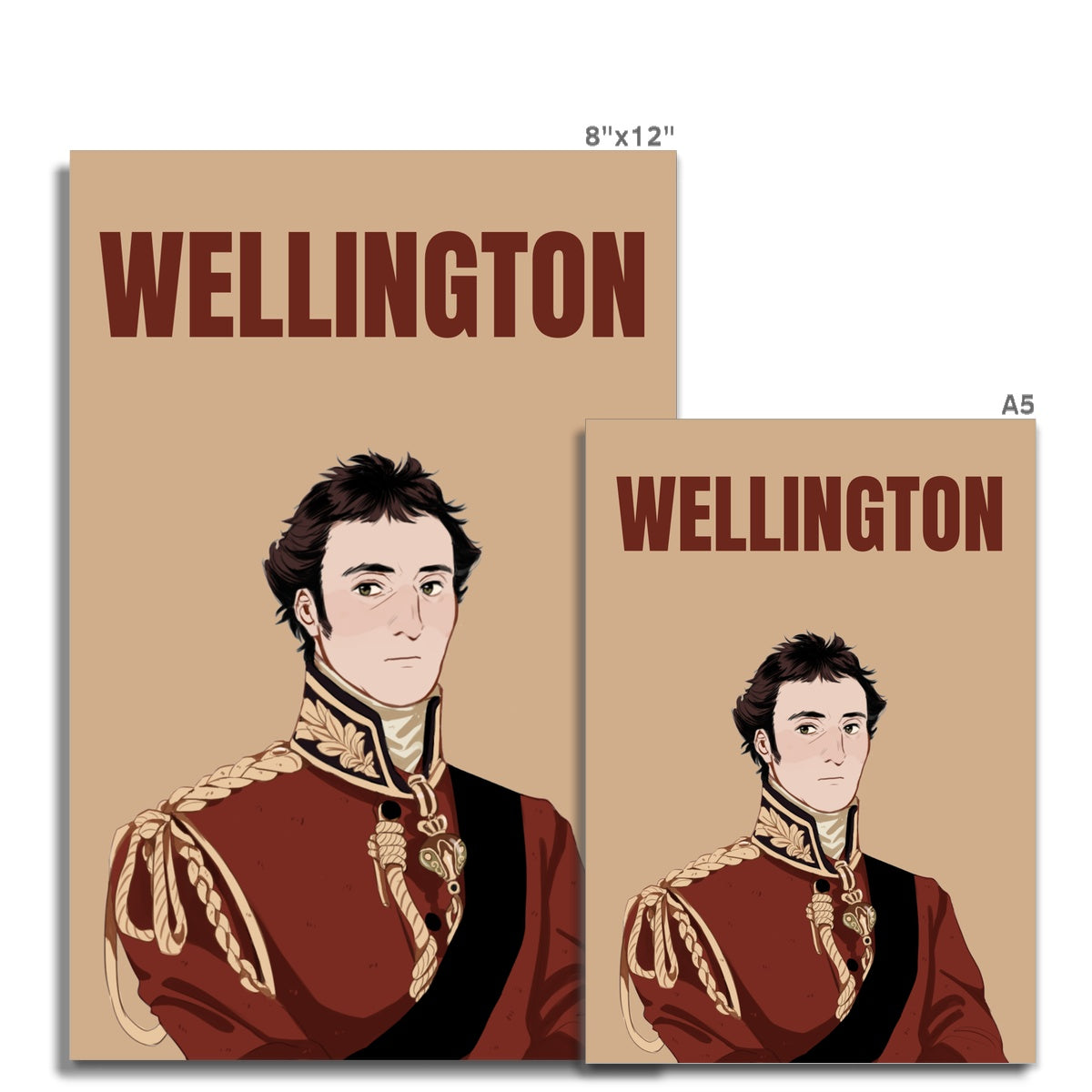 Duke of Wellington Manga Style Art Print - Napoleonic Impressions