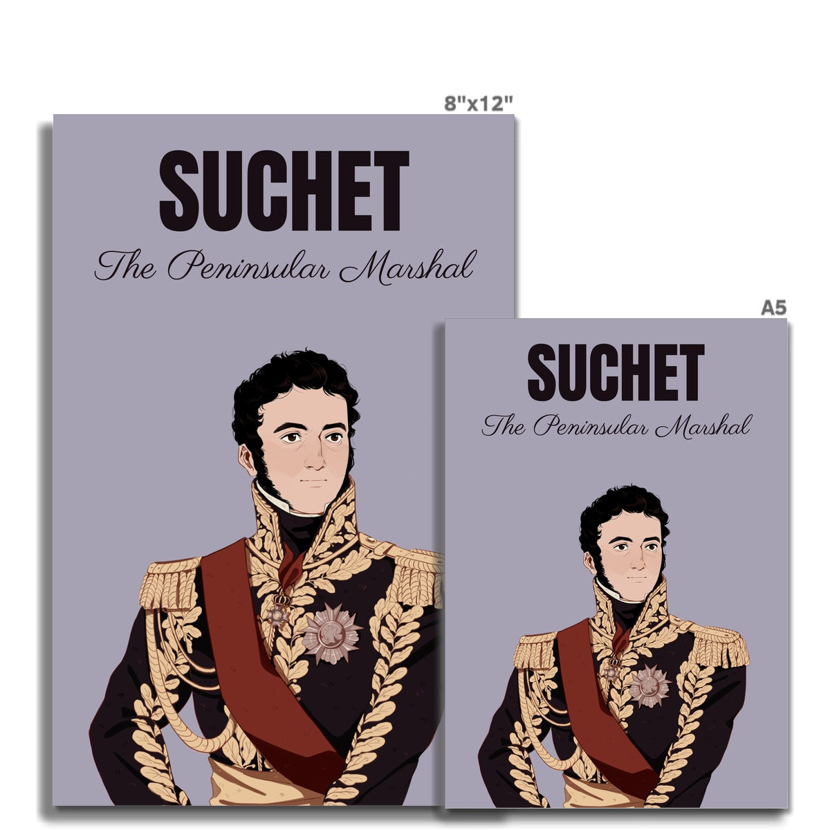 Marshal Suchet Manga Style Art Print - Napoleonic Impressions