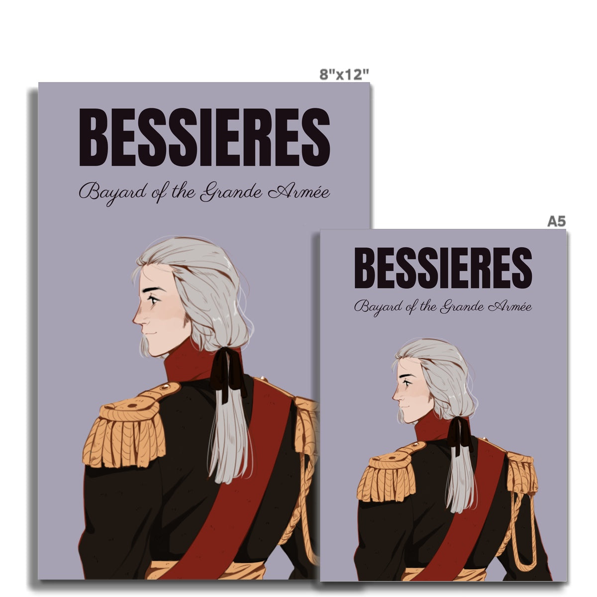 Marshal Bessieres Manga Style Art Print - Napoleonic Impressions