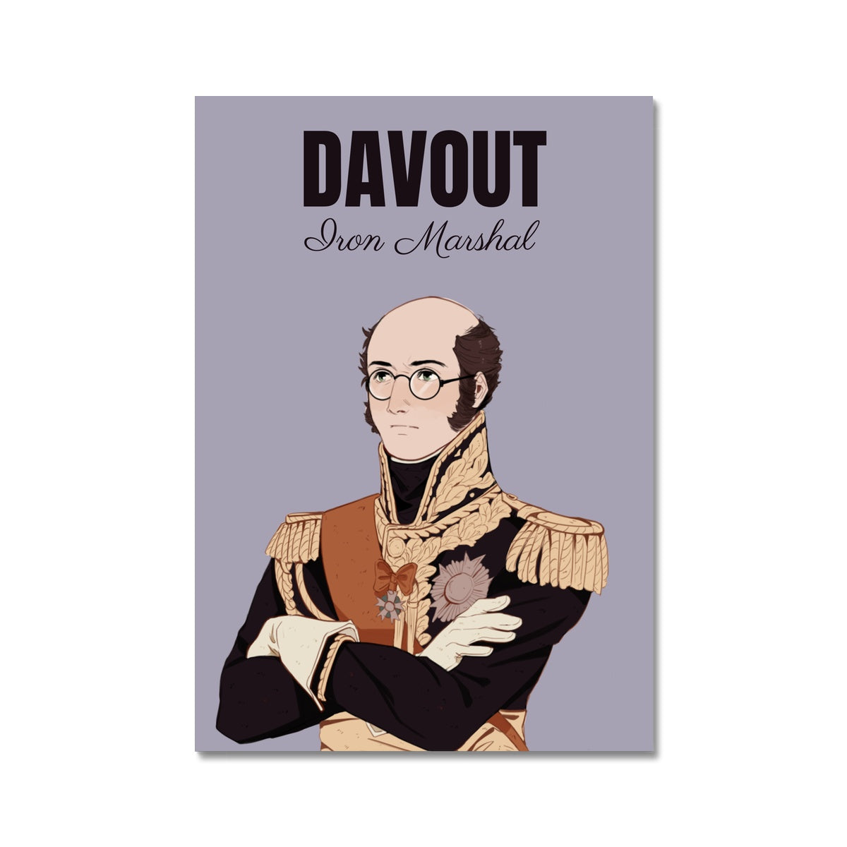 Marshal Davout Manga Style Art Print - Napoleonic Impressions