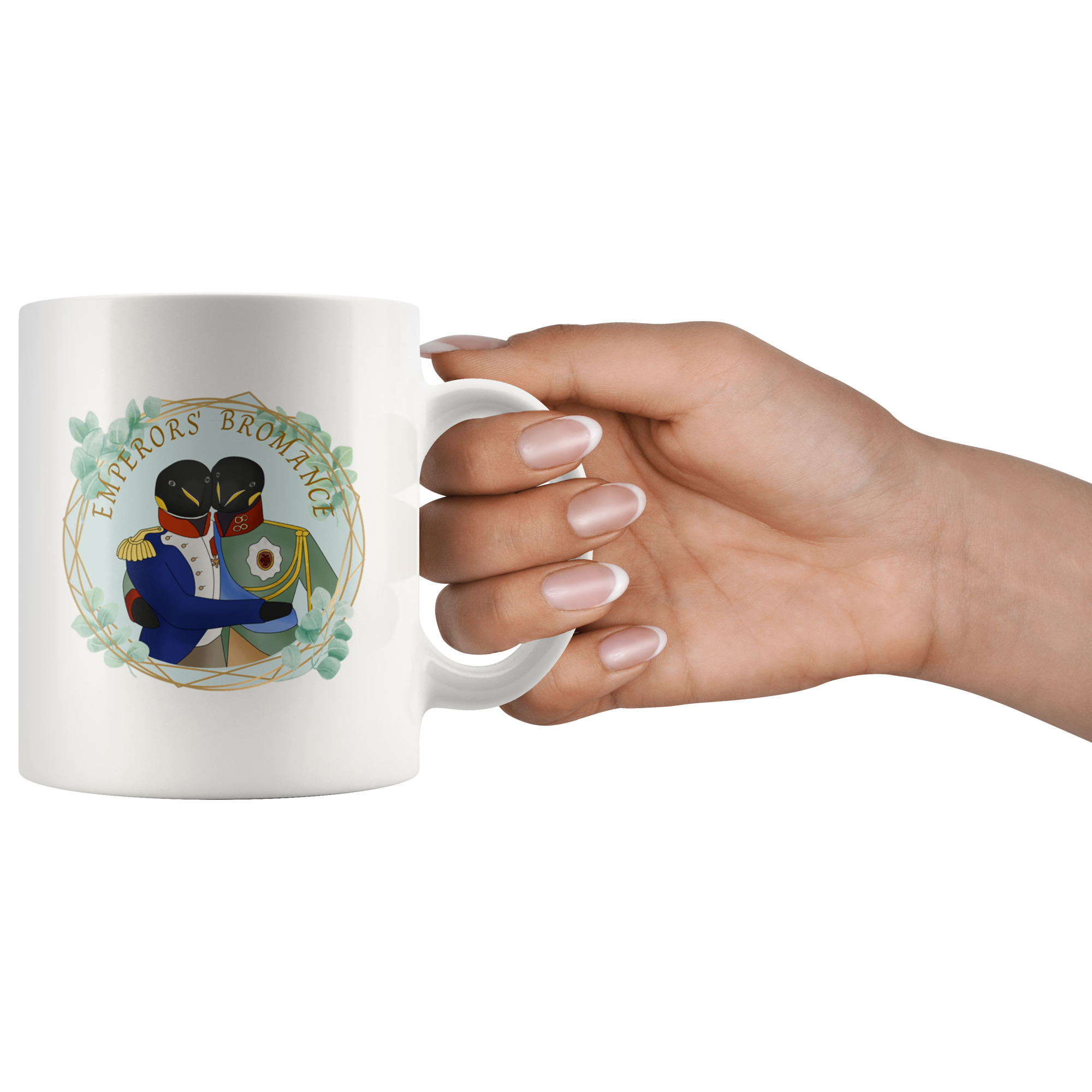 Emperor Penguin Napoleon/Alexander Bromance Mug - Napoleonic Impressions