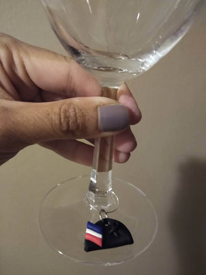 Polymer Clay Wine Glass Charms