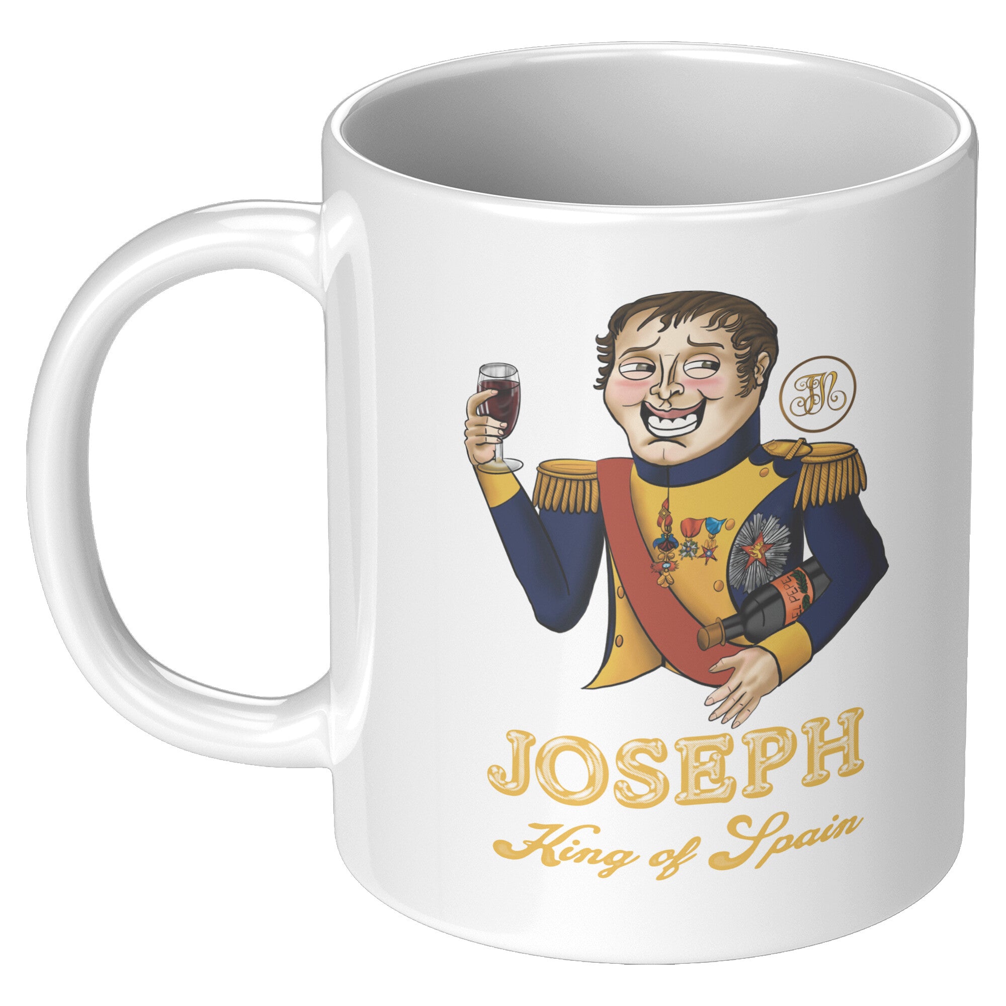Joseph Bonaparte King of Spain Cartoon Mug
