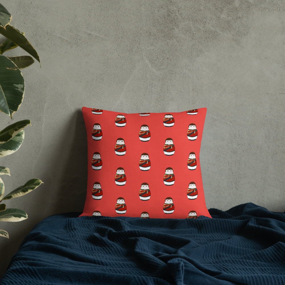 Duke of Wellington Matryoshka Pattern Sofa Cushion - Napoleonic Impressions