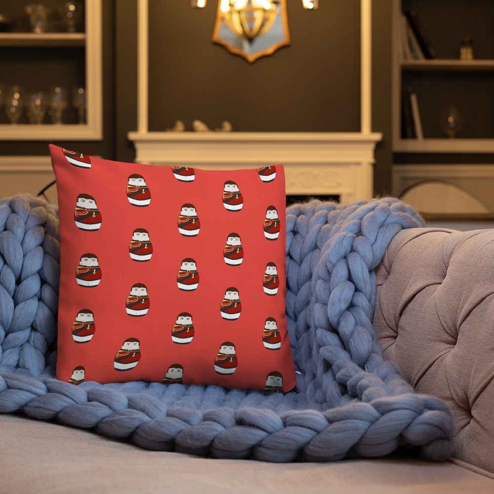 Duke of Wellington Matryoshka Pattern Sofa Cushion - Napoleonic Impressions