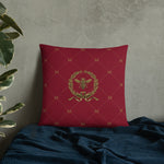 Napoleon Bee Pattern Cushion (Red) - Napoleonic Impressions