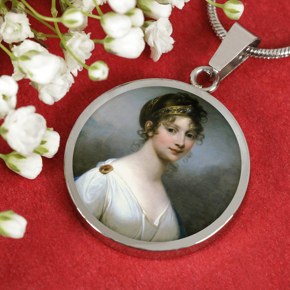 Queen Louise of Prussia Circle Pendant - Napoleonic Impressions