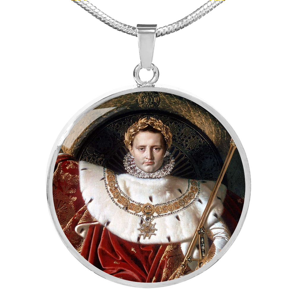 Napoleon I on his Imperial Throne Circle Pendant - Napoleonic Impressions