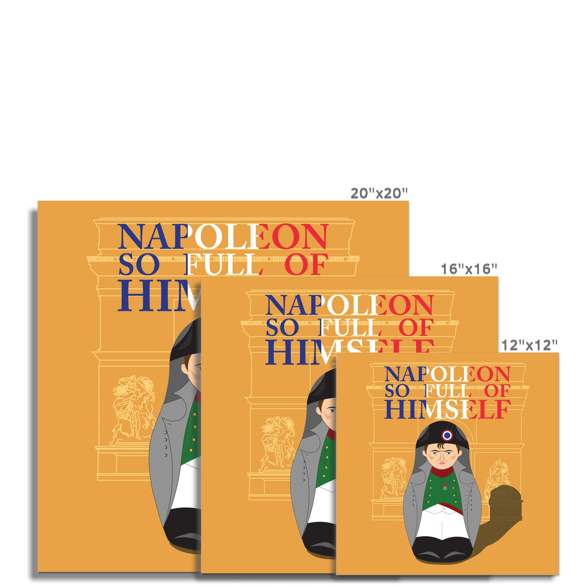 Napoleon Matryoshka Arc de Triomphe Poster - Napoleonic Impressions