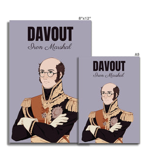 Marshal Davout Manga Style Art Print - Napoleonic Impressions