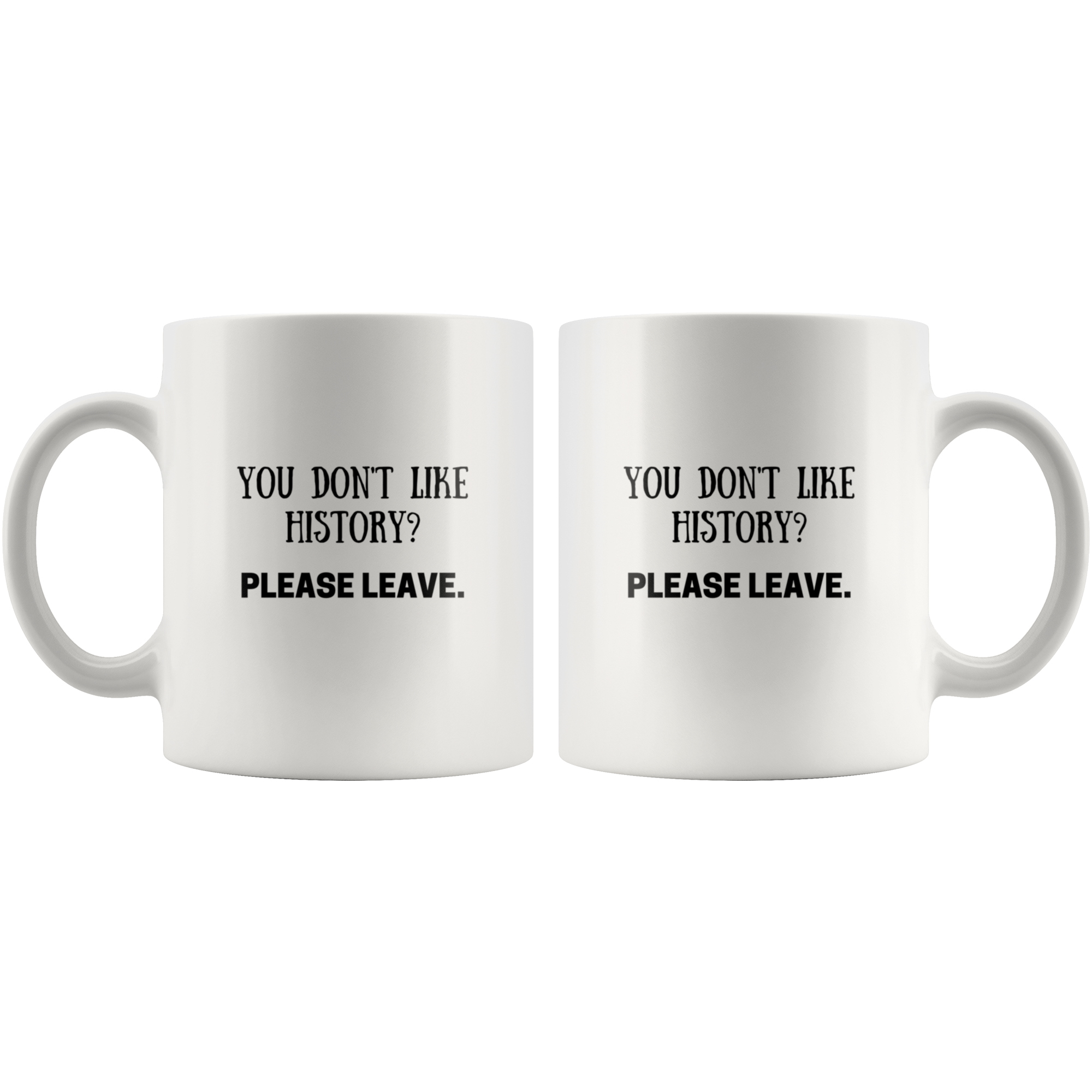 'You don't like history? Please Leave' Funny History Mug - Napoleonic Impressions