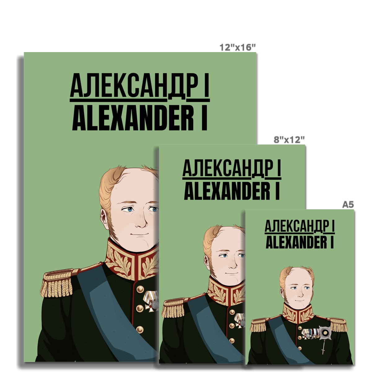 Tsar Alexander I Manga Art Print