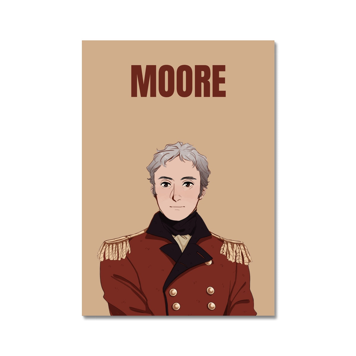 Sir John Moore Manga Style Art Print - Napoleonic Impressions